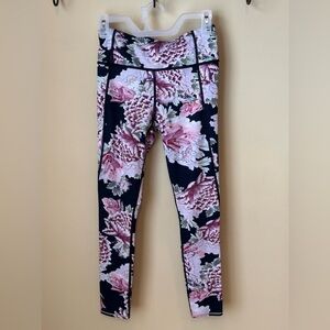 Athleta Floral Workout Pants Leggings Size XS